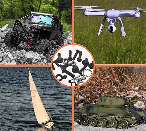 Miniatura 5 de Kit de tornillos RC de 522 piezas, juego de caja de herramientas Reapir, sujetadores de hardware, accesorios universales de repuesto para Traxxas