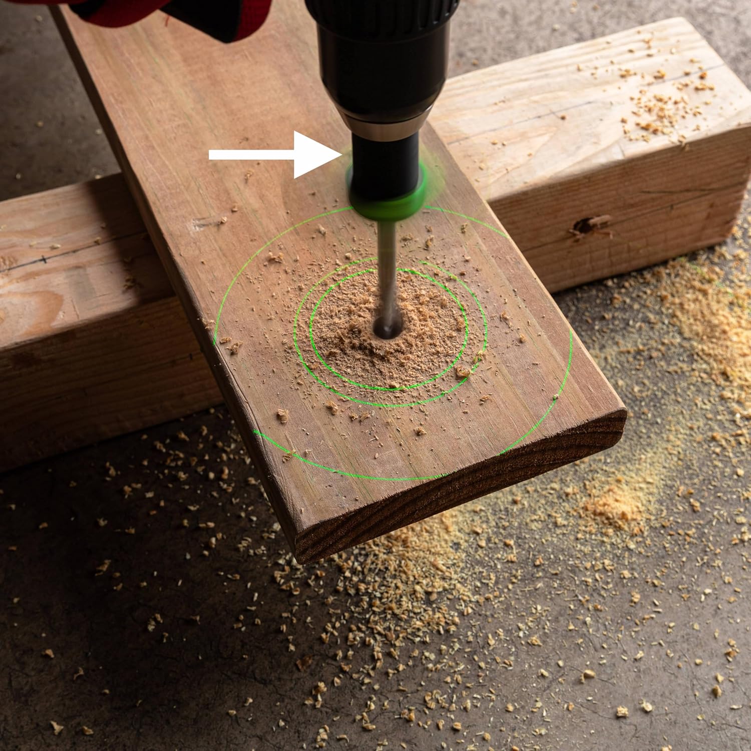 BullseyeBore Core Chuck Extensions - Enhances Drill Alignment for Long Drill Bits, Reduces Alignment Pattern Size, Includes 0.525", 1.0", & 1.5" Extensions