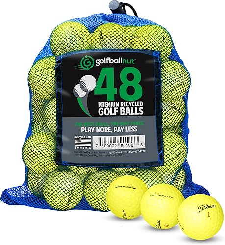 Vista 20 de Usado y reciclado para Titleist Mix Mint 5A (blanco y amarillo y colores) (24 y 48) pelotas de golf bolsa de malla incluida
