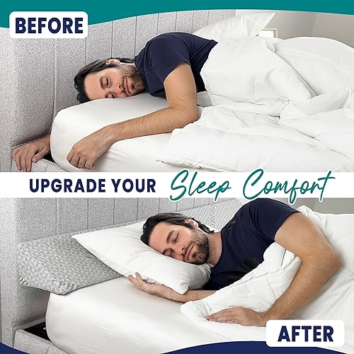 Miniatura 2 de Almohada triangular de cuña para espacio de cabecero (0-8 pulgadas), llena el espacio entre el colchón y el cabecero, relleno de huecos de cama