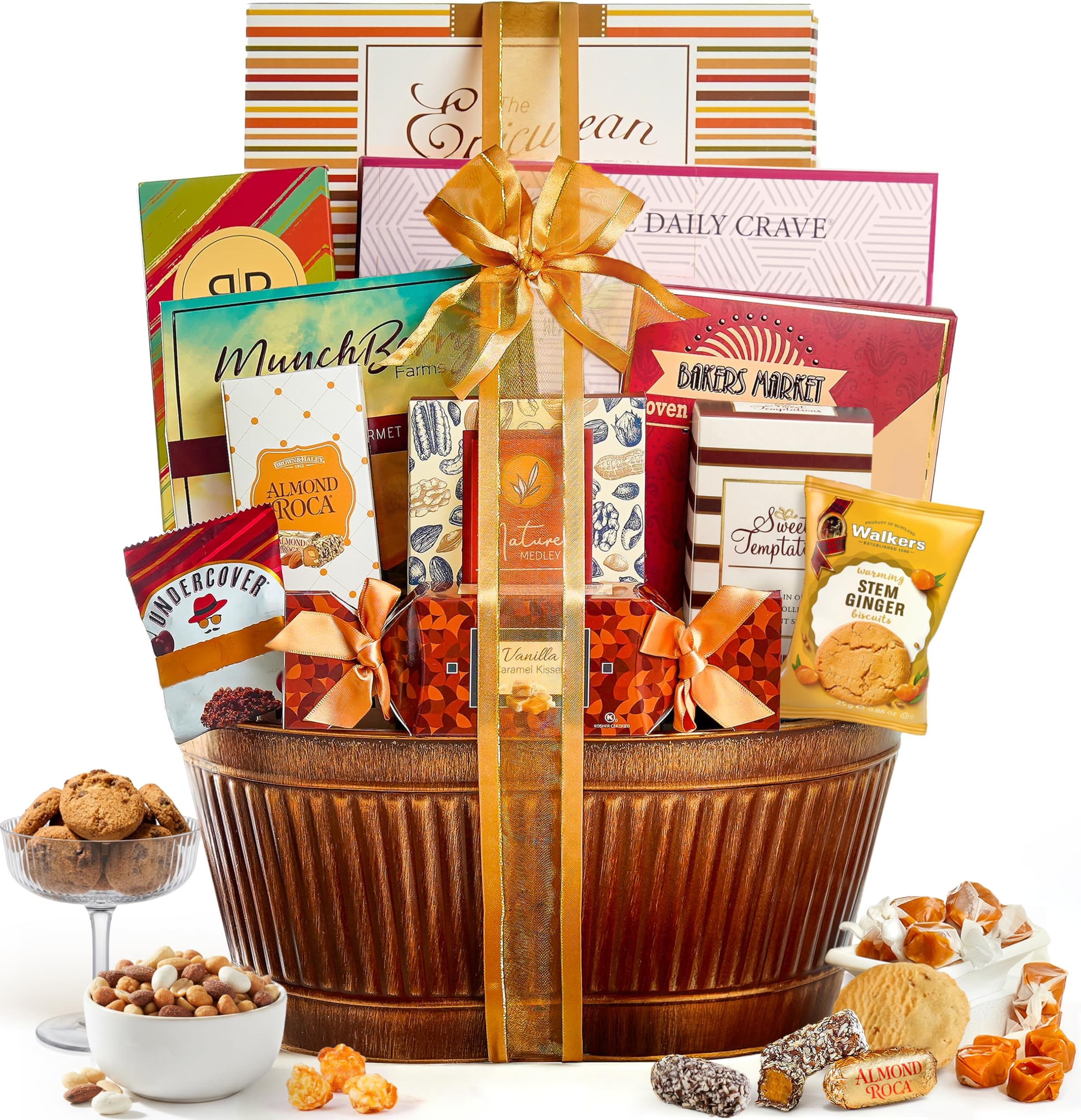 Broadway Basketeers Gourmet Gift Basket for Women, Men, Families, Teacher, College, Appreciation, Thank You, Birthday, Corporate, Get Well, Sympathy Baskets