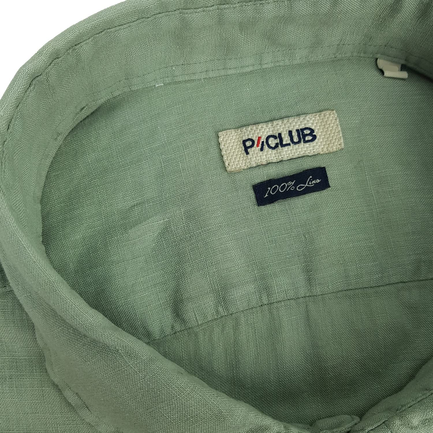 Camisa de hombre de manga larga 100% puro lino Tallas fuertes Button Down color liso 4XL 5XL 6XL, verde salvia, 3XL