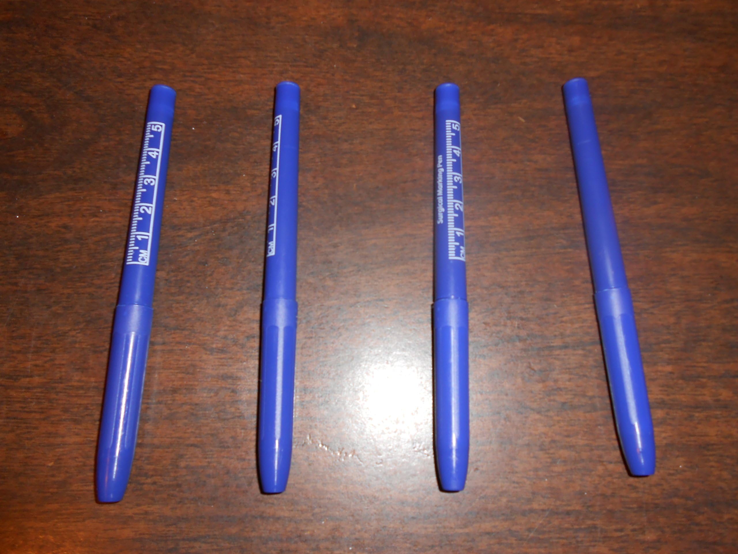 Richard AllenModern Tip Surgical Skin Marker - Full Size - Non-sterile. Gentian Violet 4 Pens - Hospital Grade - Only Comes Off Skin with Rubbing Alcohol