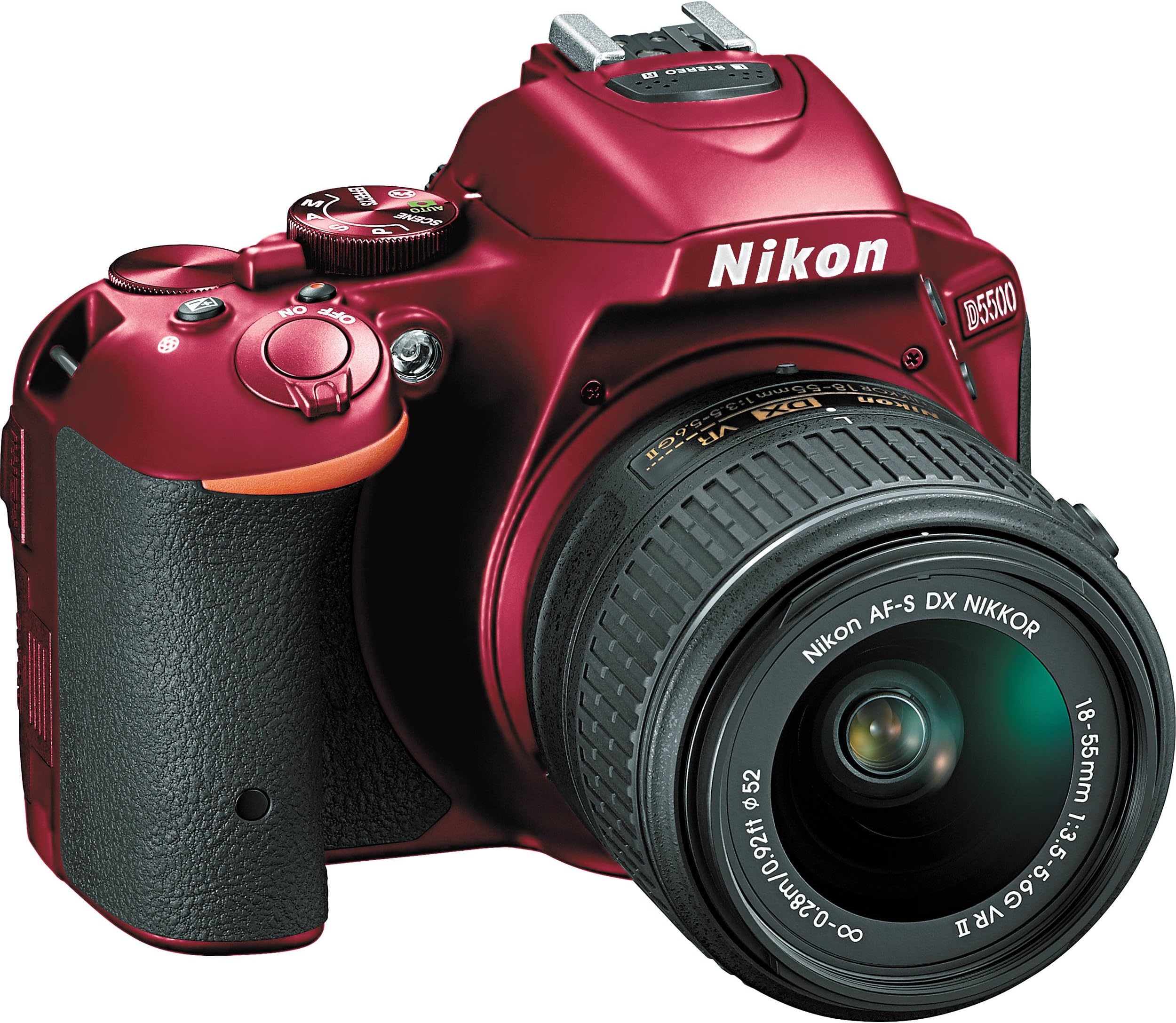 Nikon D5500 DX-format Digital SLR w/ 18-55mm VR II Kit (Red)