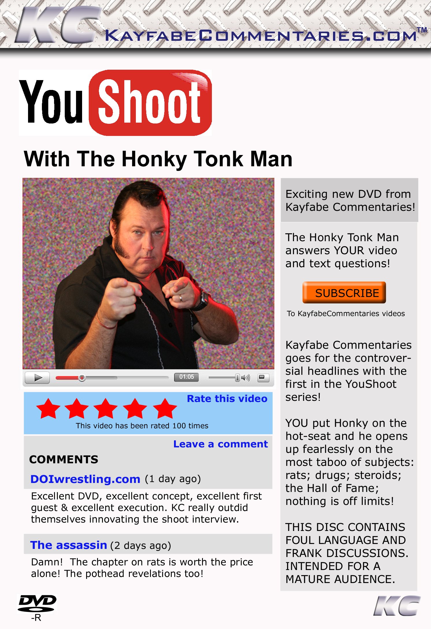 Official YouShoot Interview with The Honky Tonk Man DVD