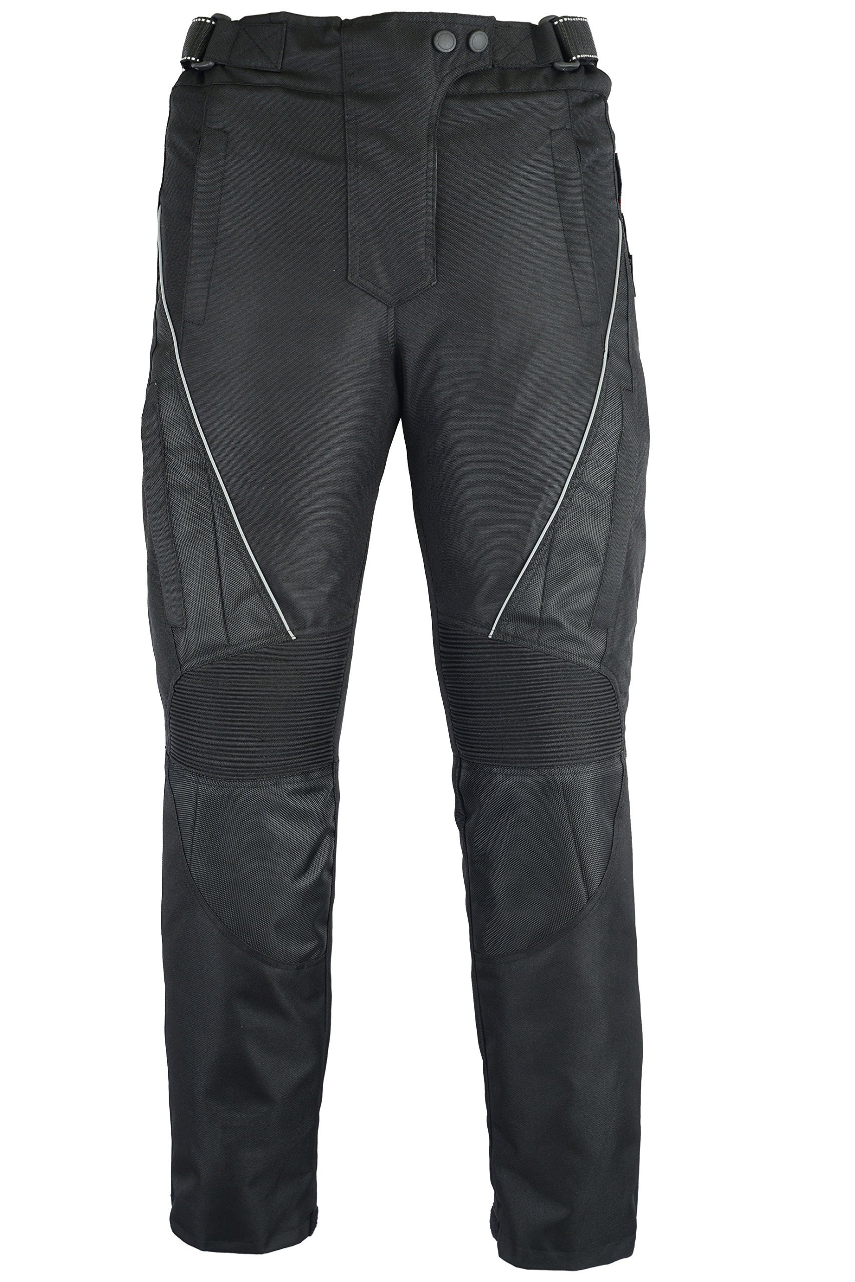 Bikers Gear Australia New Ladies Jazz Waterproof Motorcycle Trousers Black with Venting Removable Thermal Liner and CE1621-1 Armour UK14R L/R