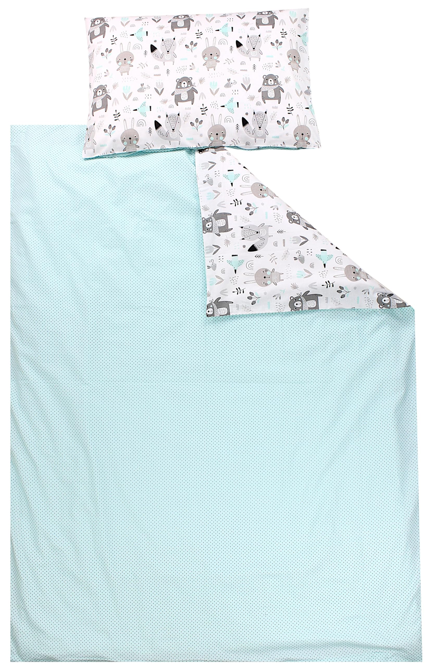 TupTam Juego de Ropa de Cama para Niños, de 2 Piezas., Conejo/Rosa/Lunares, 120x90 cm — view 173