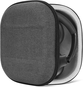 Geekria Shield Headphones Case Compatible with JBL Tune 770NC/760NC, Tour ONE M3, Tune 750BTNC, Replacement Hard Shell Travel Carrying Bag with Cable Storage Dark Grey