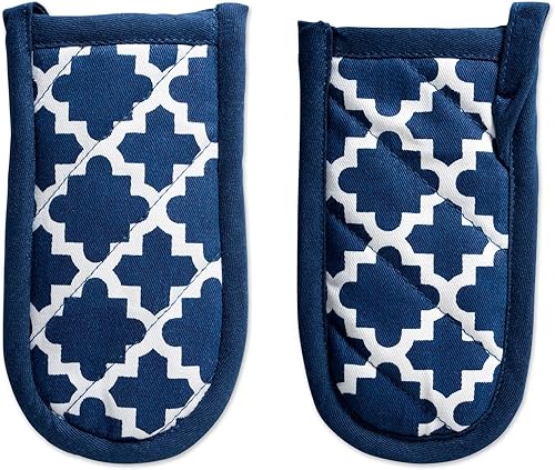 Miniatura 2 de DII Lattice Basics Collection Kitchen Essentials, juego de mango de sartén, azul náutico, 3 piezas