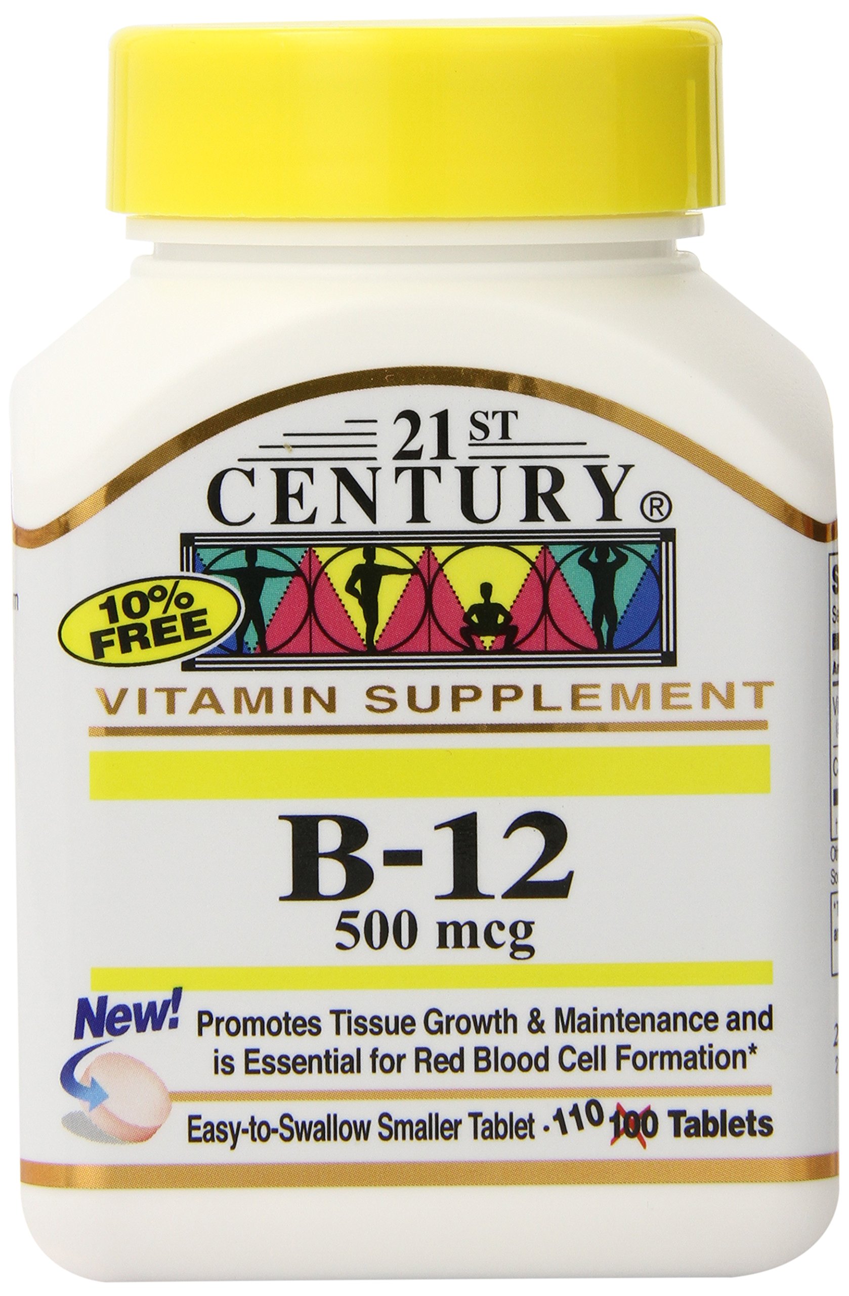 Amazon.com: 21st Century B-12 500 mcg Tablets, 110-Count (Pack of