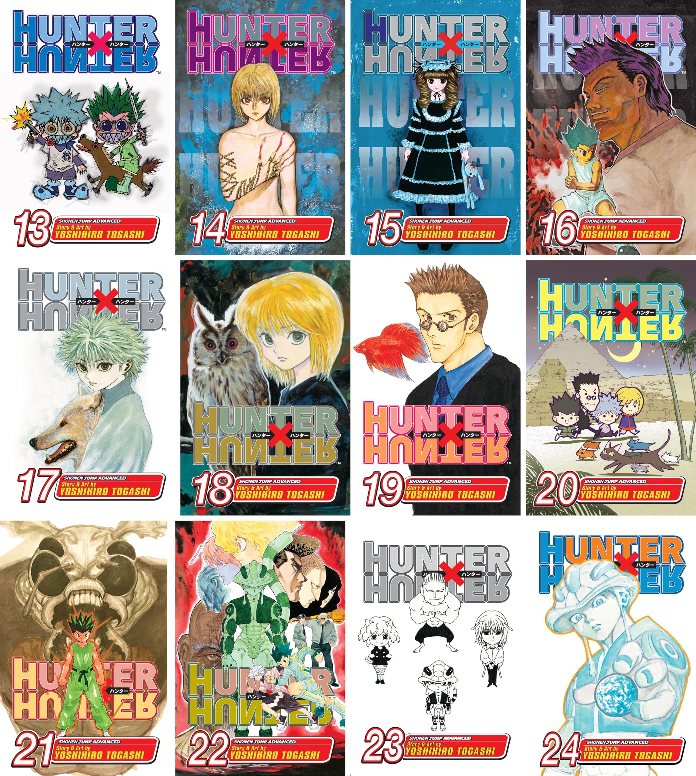 Hunter x Hunter Series, Complete (38 Books) Manga Set, by Yoshihiro Togashi (Volumes 1-38)