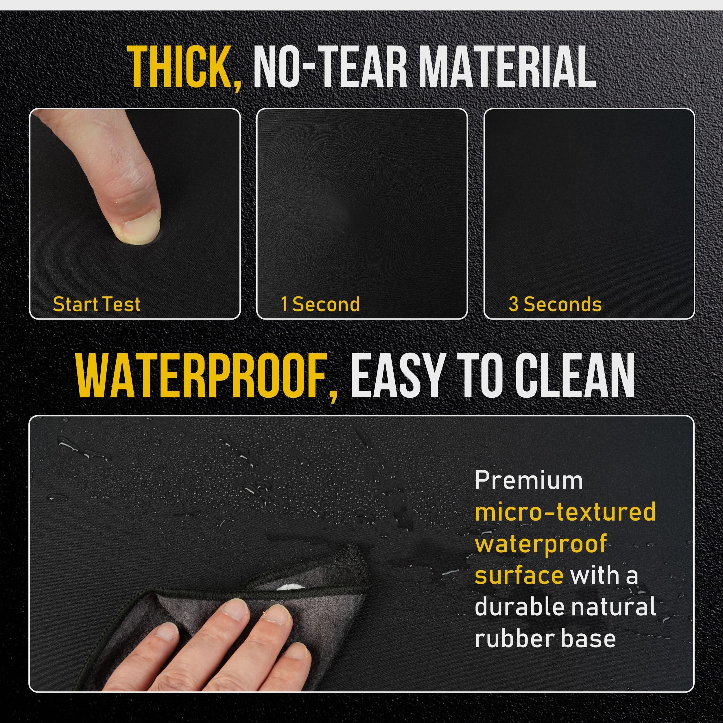 LED Exercise Equipment Mat 24x48in / 30x60in - Stylish Non-Slip Floor Protection for Spin Bikes, Walking Pads, and Ellipticals - Exercise Bike Mat, Peloton Bike Mat, Peloton accessories