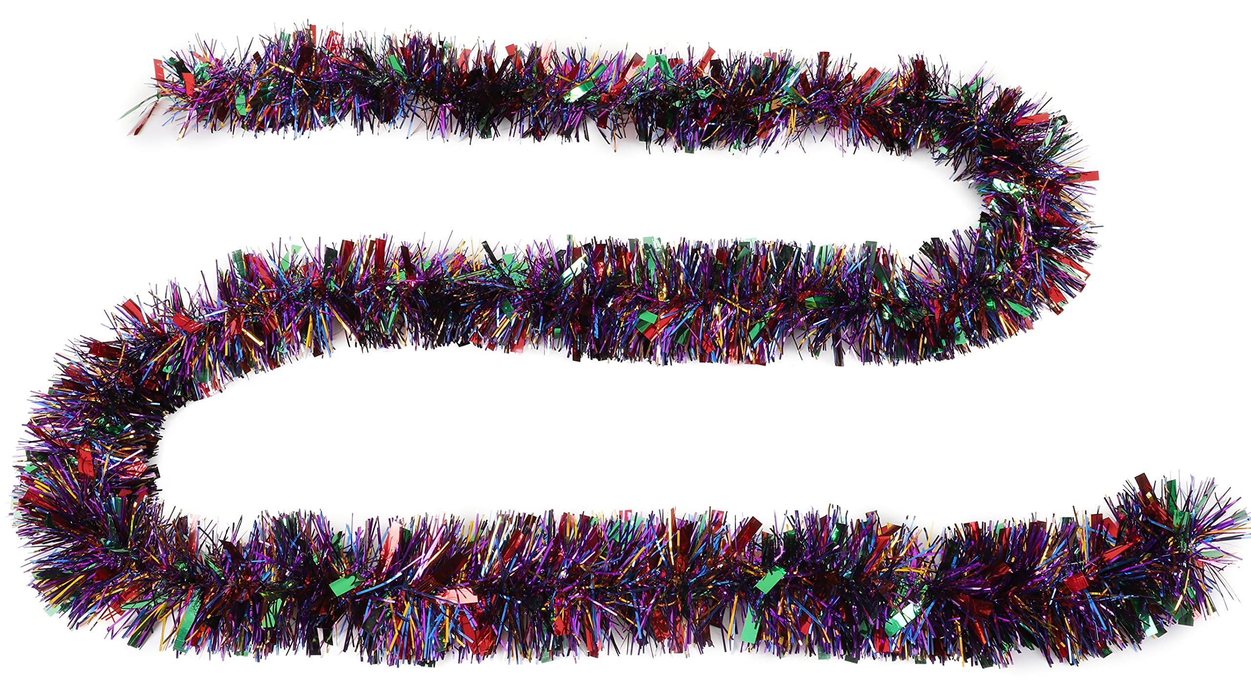 Christmas Concepts® 3m / 9.8ft Tinsel De Noël Chunky/Fine - Décoration De Noël - Tinsel De Haute Qualité (Arc En Ciel