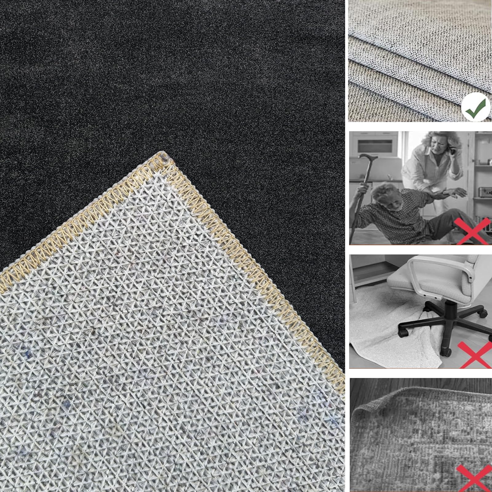 Tapis Chaise Gaming, Tapis de sol Gamer Antidérapant pour Siège/Fauteuil Gaming, 160 x 200 cm Tapis Protection de Sol, Protège Parquet Chaise Roulettes, Tapis de Sol Gaming pour Gaming et Le Travail