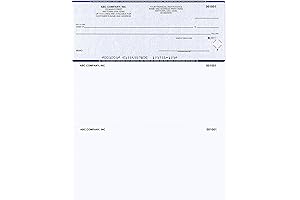 Computer Checks for Personal Use: Printed Bank Checks Compatible with Quickbooks (100)