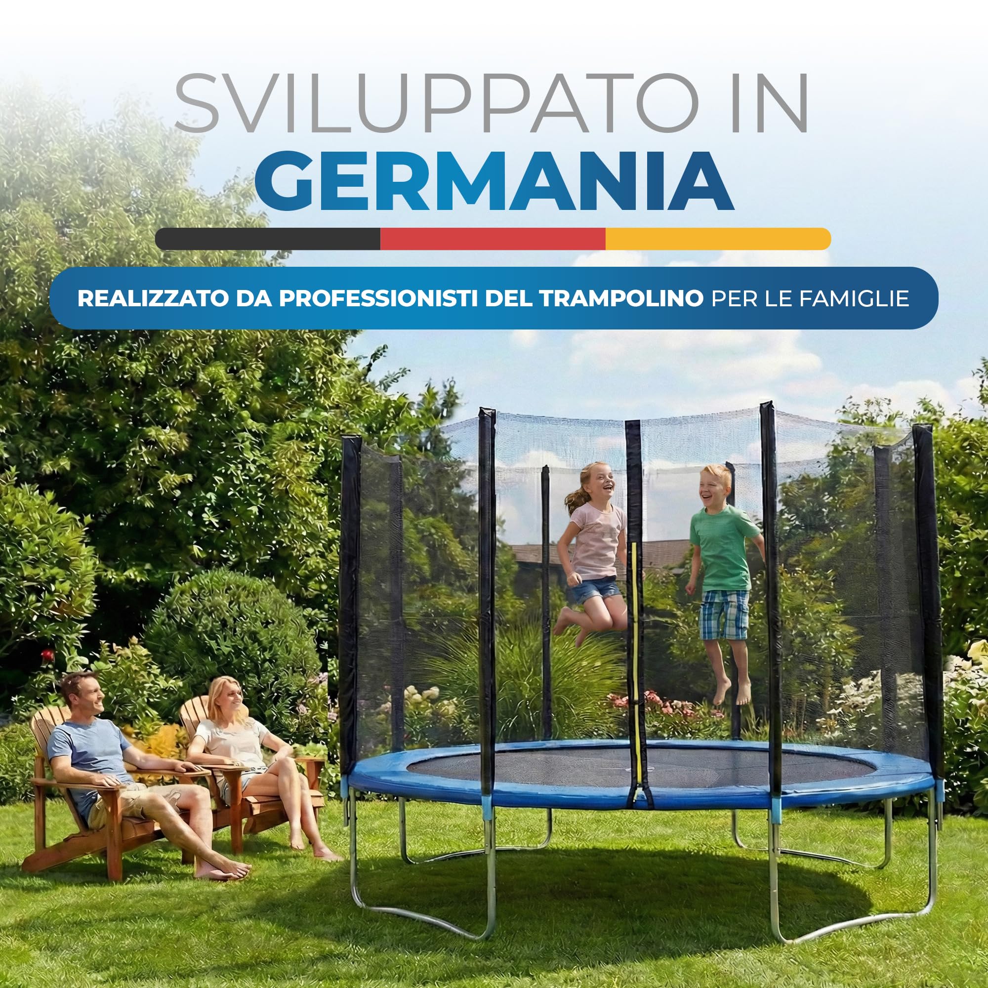 Copertura per bordo del tappeto elastico, di alta qualità, imbottitura extra spessa, resistente ai raggi UV, accessorio per trampolino, diametro 244, 305, 366, 396, 427 cm