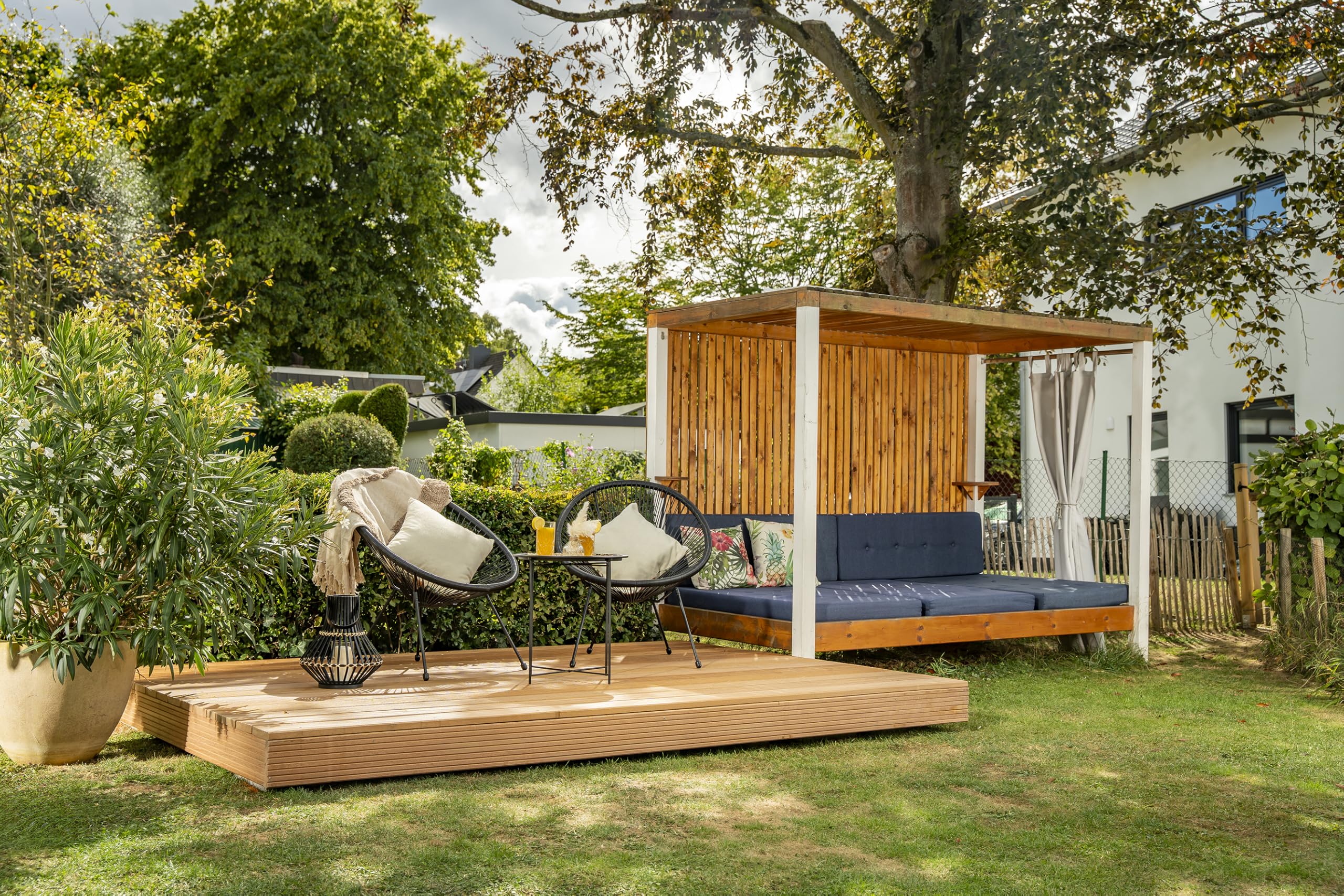 wolfcraft 2 serre-joints PRO - Pour l'alignement et la fixation précis des lames de terrasse avant et pendant le vissage - 8679060