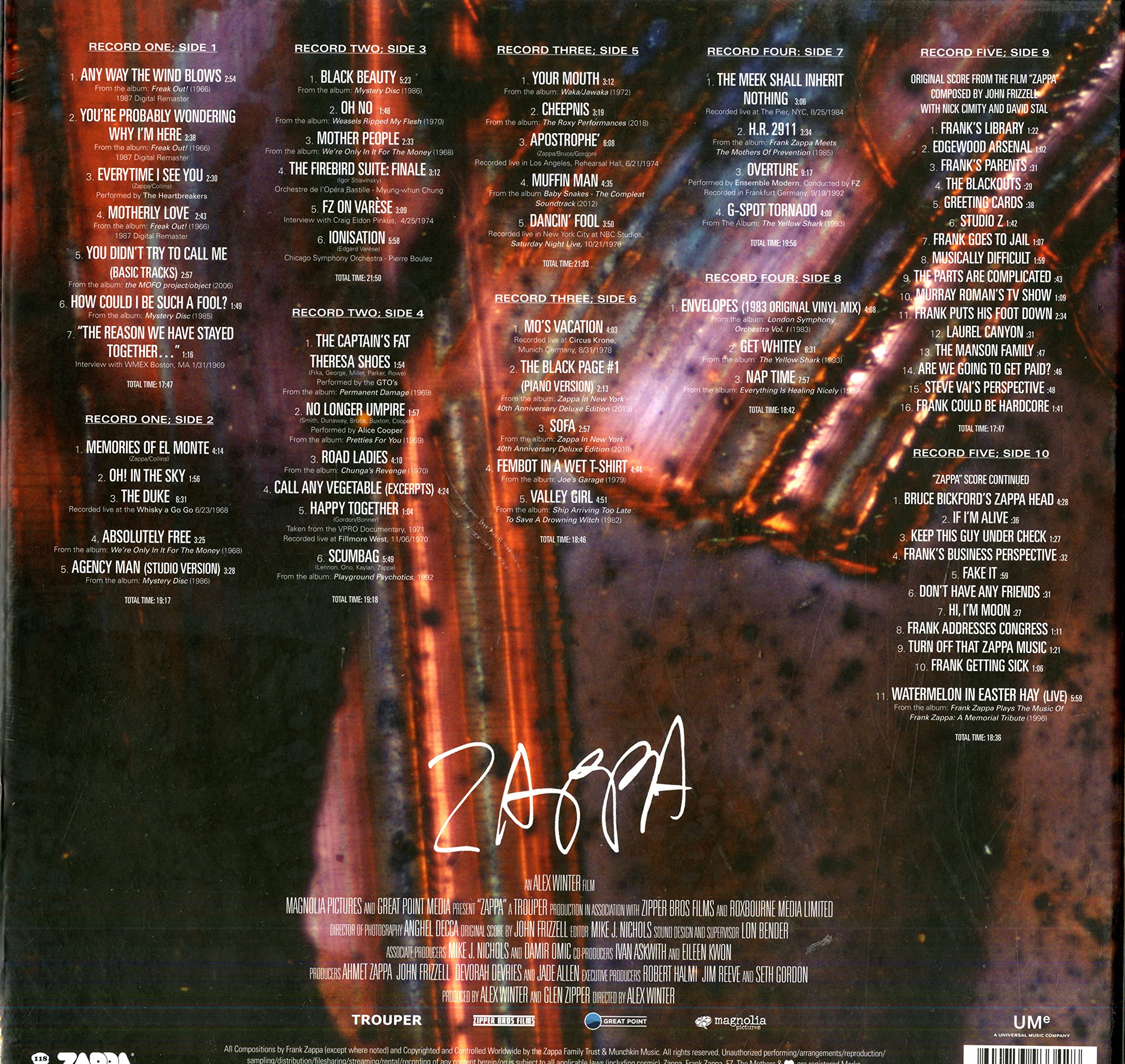 Zappa - Soundtrack.