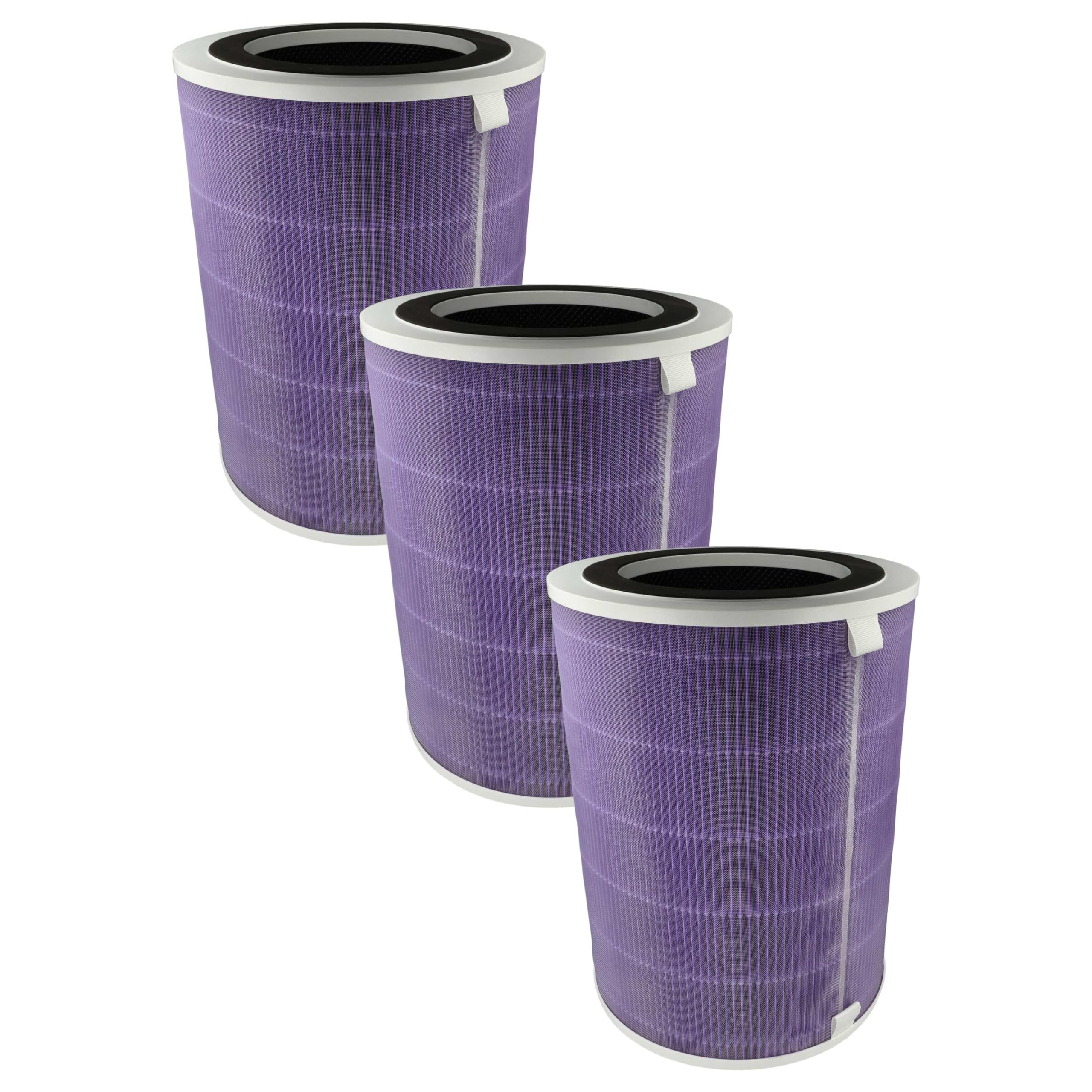 vhbw 3x filtro de aire compatible con Pro Breeze PB-P07 purificador