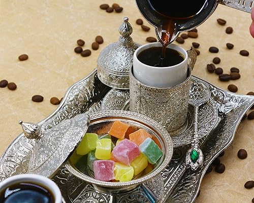 Miniatura 3 de HeraCraft Juego completo de café turco (bronce-mini)