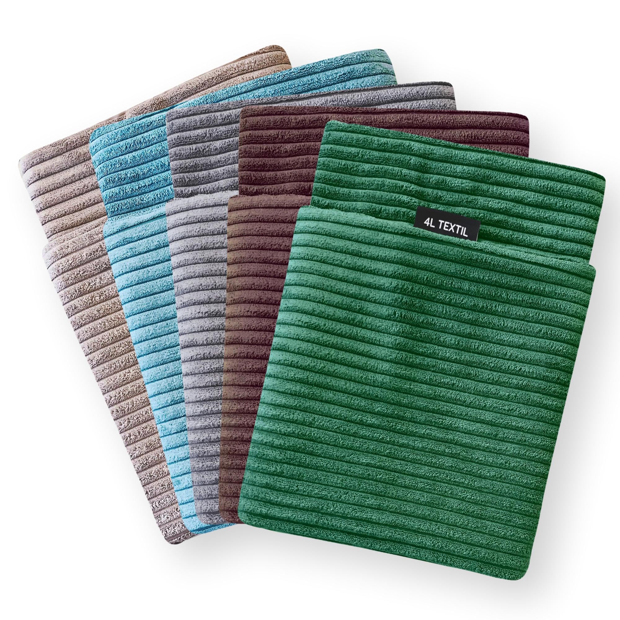 4L Textil Molly Hundebett Hundekissen aus Cord waschbar | Abnehmbarer Bezug