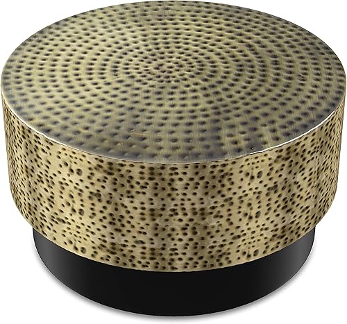 Miniatura 137 de SIMPLIHOME Preston - Mesa auxiliar de metal industrial moderna de 22 pulgadas de ancho en cobre antiguo, totalmente montada para la sala de estar y