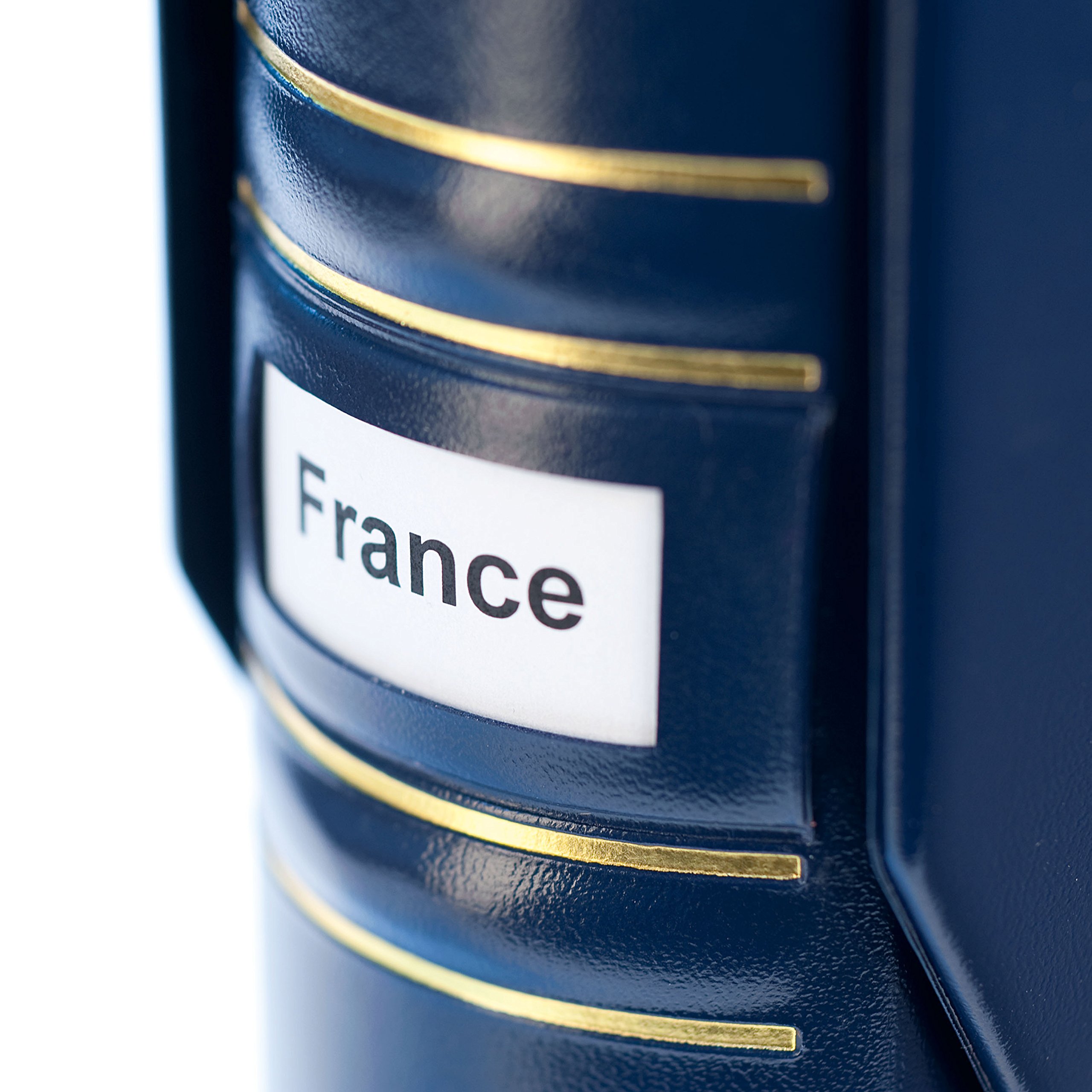 Leuchtturm 338604 Grande Coin Album - Ring Binder in Classic Signum Design - Includes Protective Sleeve - Red