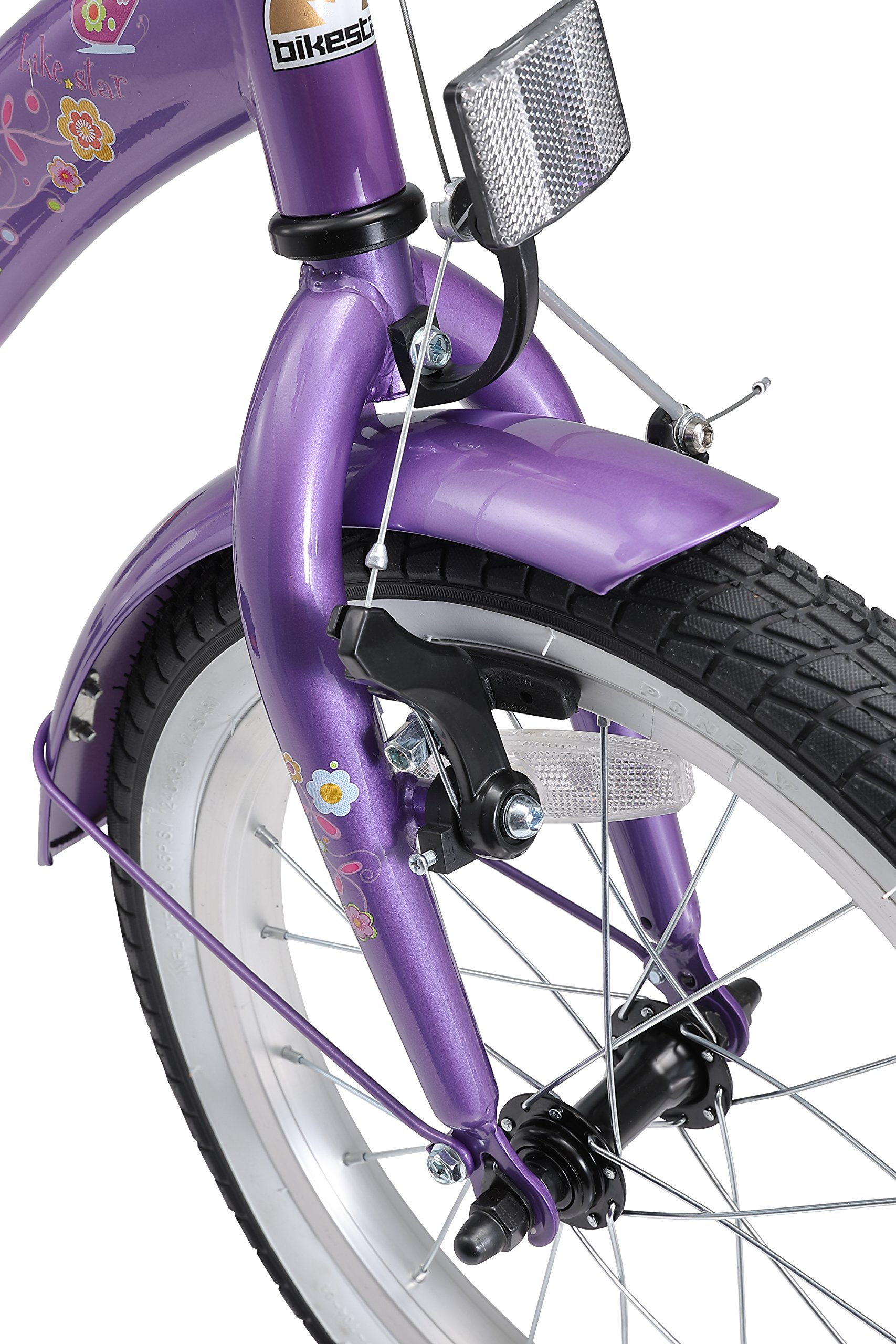 BIKESTAR Kinderfahrrad für Mädchen ab 4-5 Jahre | 16 Zoll Kinderrad Classic | Fahrrad für Kinder | Risikofrei Testen