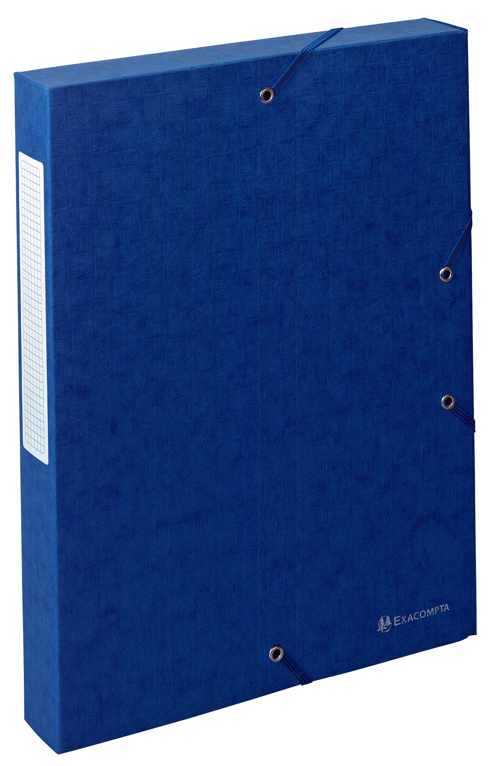 Exacompta 10 Boîtes de Classement Scotten A4 dos 4 cm Bleu