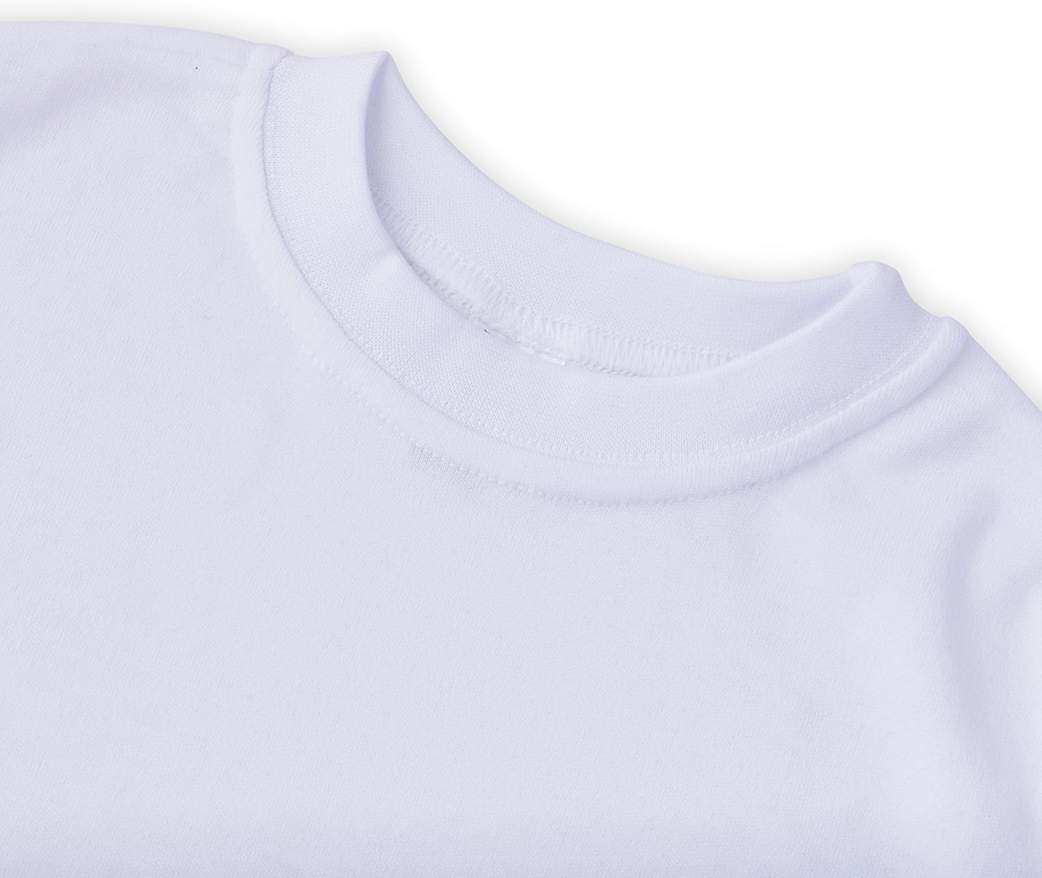 Laughing Giraffe Youth Blank Short Sleeve Crew Neck T-Shirt White - Image 2