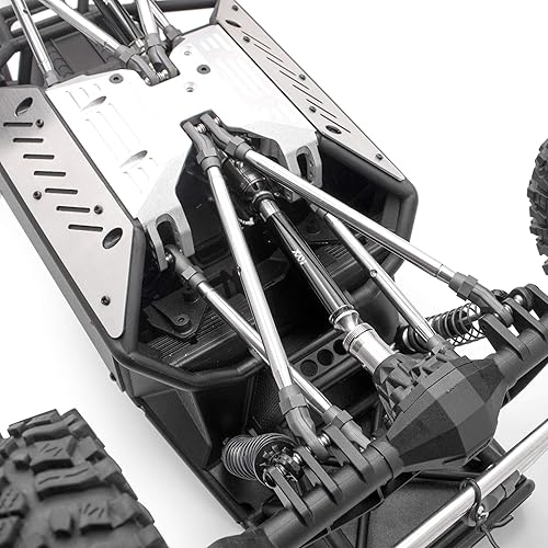 Miniatura 4 de KYX Carreras de acero inoxidable centro eje de transmisión actualizaciones piezas accesorios para RC Crawler coche Axial Capra Unlimited Trail Buggy