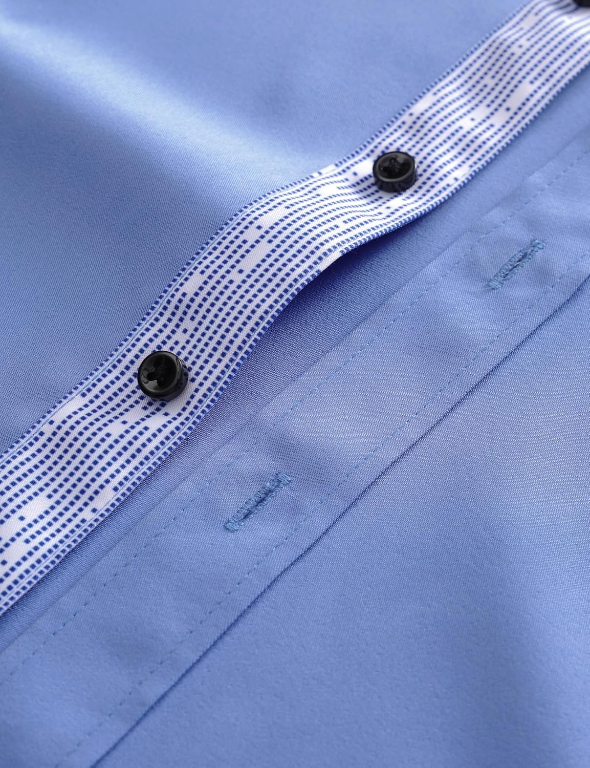 JOGAL Men's Dress Shirts Regular Fit Long Sleeve Stretch Business Wedding Button Down Shirts - Image 5