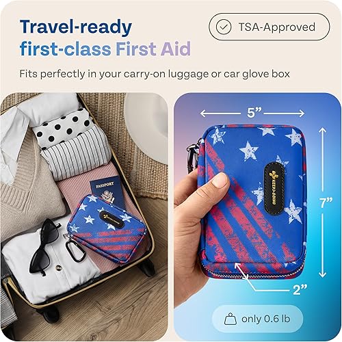 Miniatura 3 de KeepGoing - Kit de primeros auxilios de viaje para automóvil, hogar, senderismo, campamento y emergencias al aire libre, botiquín de primeros