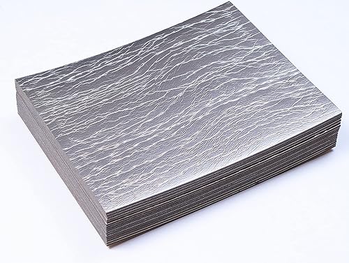 Miniatura 4 de Siless Revestimiento de 157 mil (0.157 in) 51 pies cuadrados con acabado de papel de aluminio para automóvil, amortiguador de sonido y aislamiento