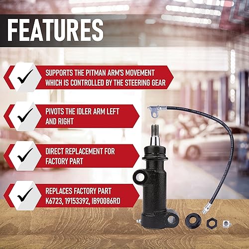 Miniatura 2 de Soporte de brazo loco de dirección, compatible con vehículos Chevy, GMC y Hummer - 1999-2018 - Escalade, Silverado 1500, Suburban 2500, Tahoe,