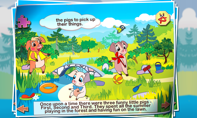 Three Little Pigs: Interactive Touch Book Lite - App on Amazon Appstore
