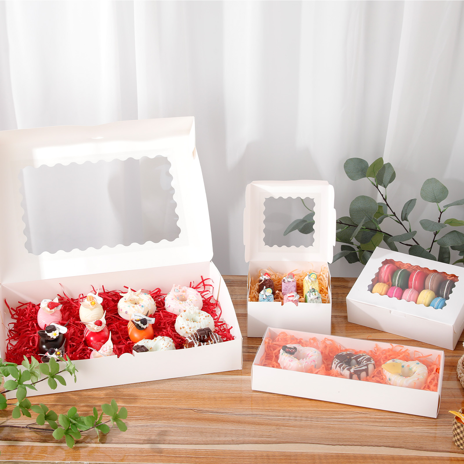 Amazon.com: KGVZPT 50 Pcs Long Bakery Boxes 12x4.8x2 Clear