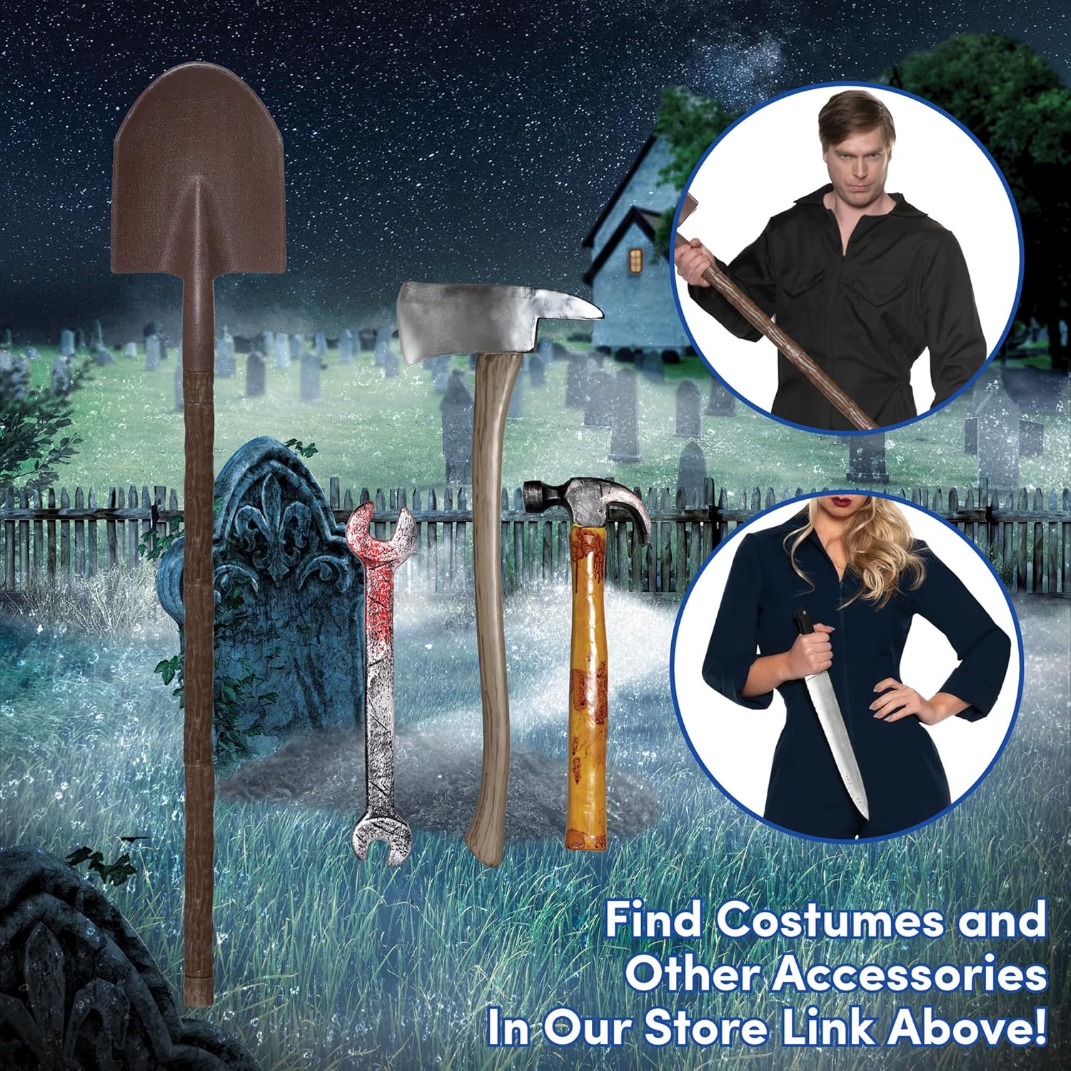 UNDERWRAPS 28" Shovel Costume Accessory | Fake Plastic Tool for Halloween, Cosplay