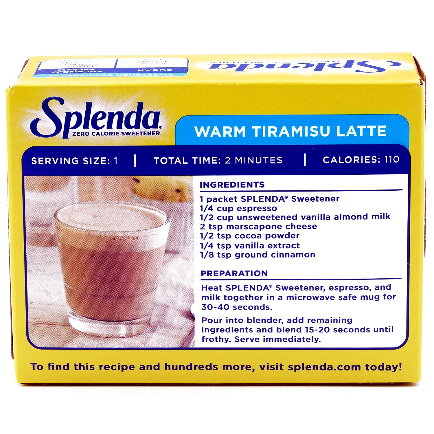 SPLENDA No Calorie Sweetener, Single-Serve Packets (50 Count), 1.75 Ounce