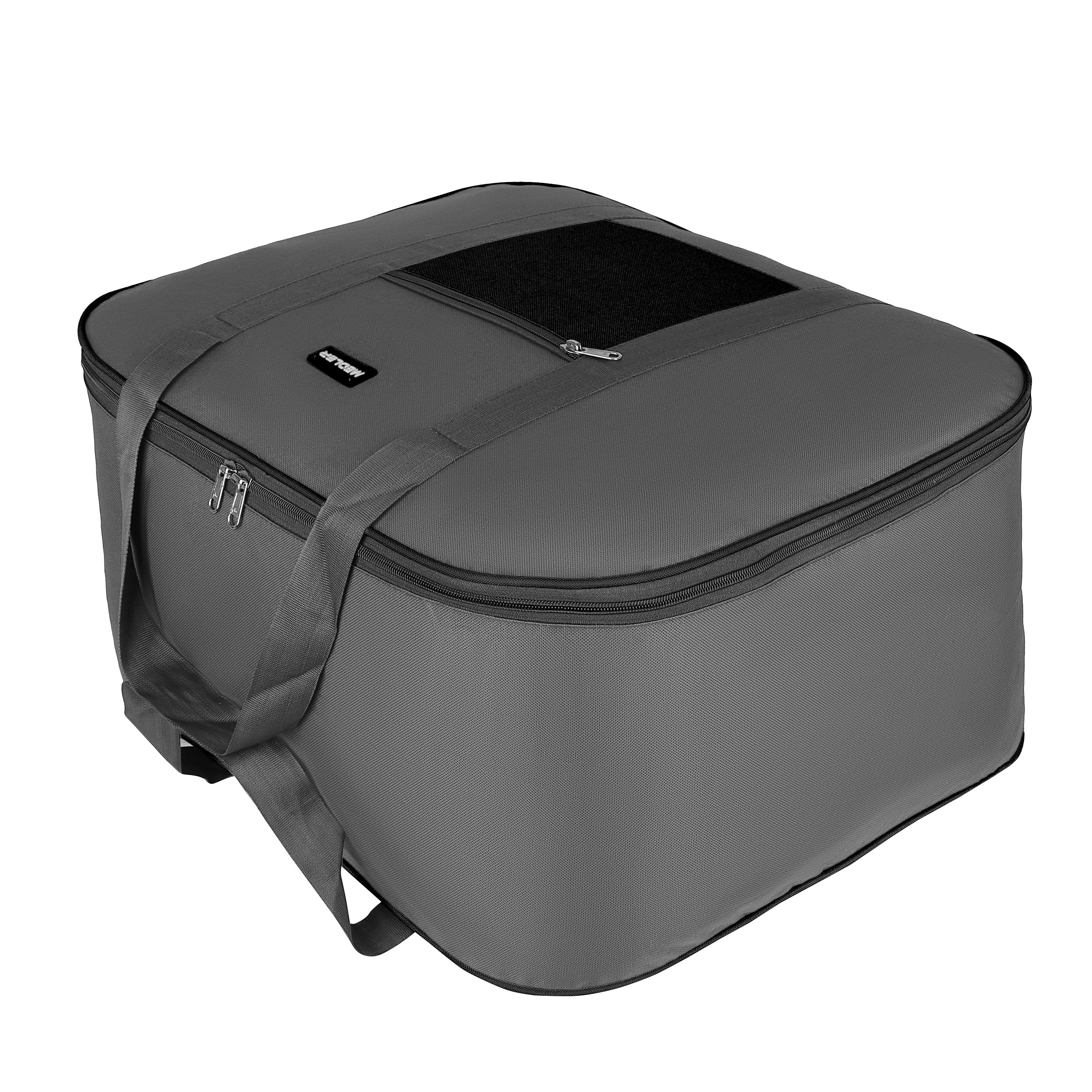 M MEDLER STG-1K-GB Nylon 85 Liters Large Underbed Storage Bag Moisture Proof Cloth Organiser with Zippered Closure and Handle (Grey), (58x48x30cm) Rectangular-image-10
