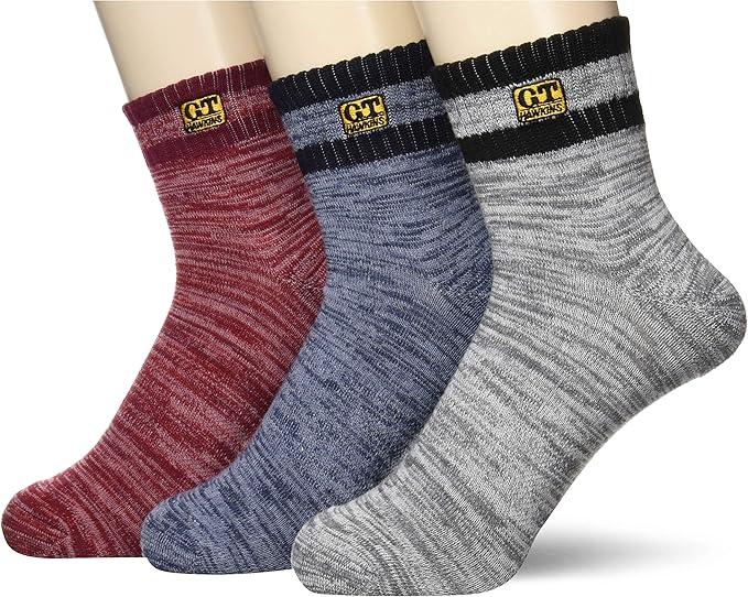 Amazon グンゼ 靴下 ソックス Gtホーキンス ショート丈 アーチサポート つま先かかとパイル カジュアル 3足組 メンズ 012aアソート 25 27 スポーツソックス 通販