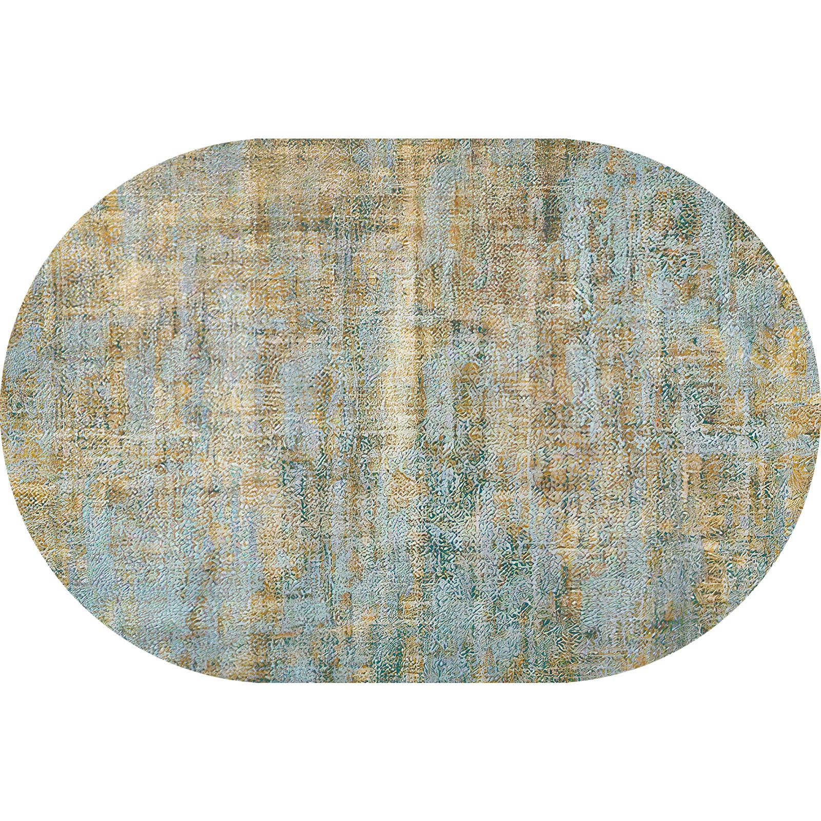 Tapis de salle à manger - QIILU - Ovale - 2 pièces - Résistant à l Tapis de salle à manger - QIILU - Ovale - 2 pièces - Résistant à l