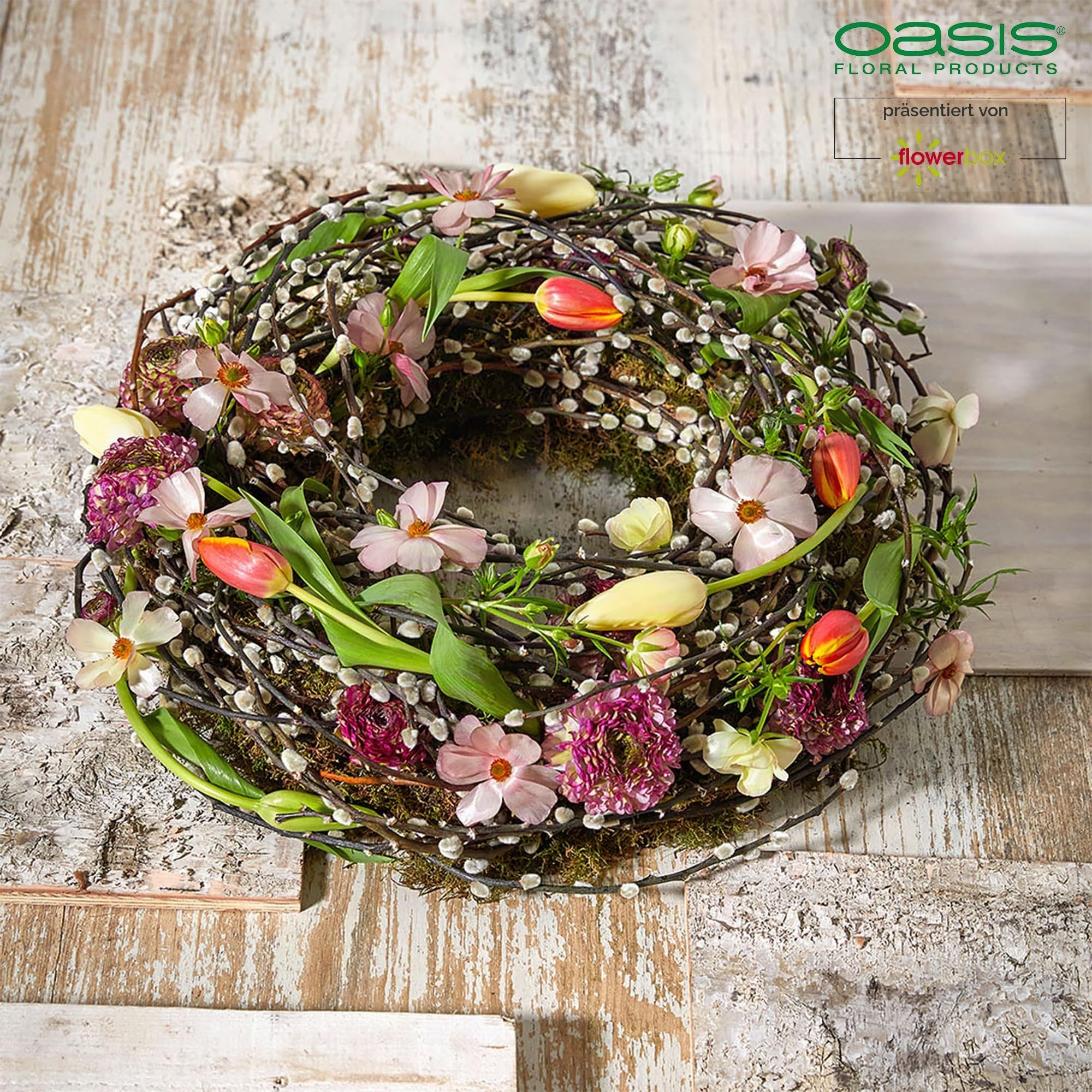 OASIS Steckschaum BIOLIT Ring Ø24cm Steckmasse Steckschwamm - 4 Stück
