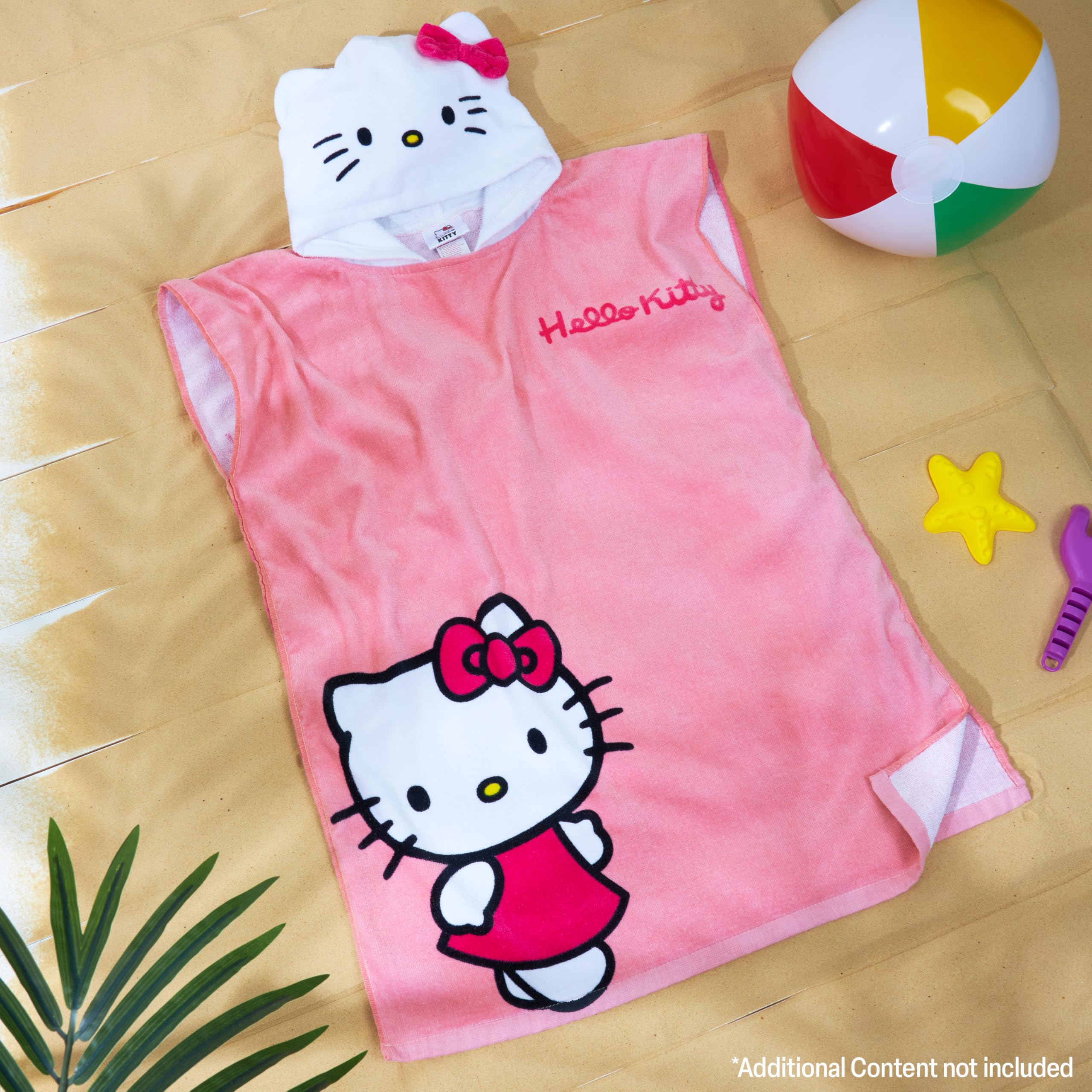 Amazon.co.jp: ハローキティ ビーチタオル フード付き 女の子用