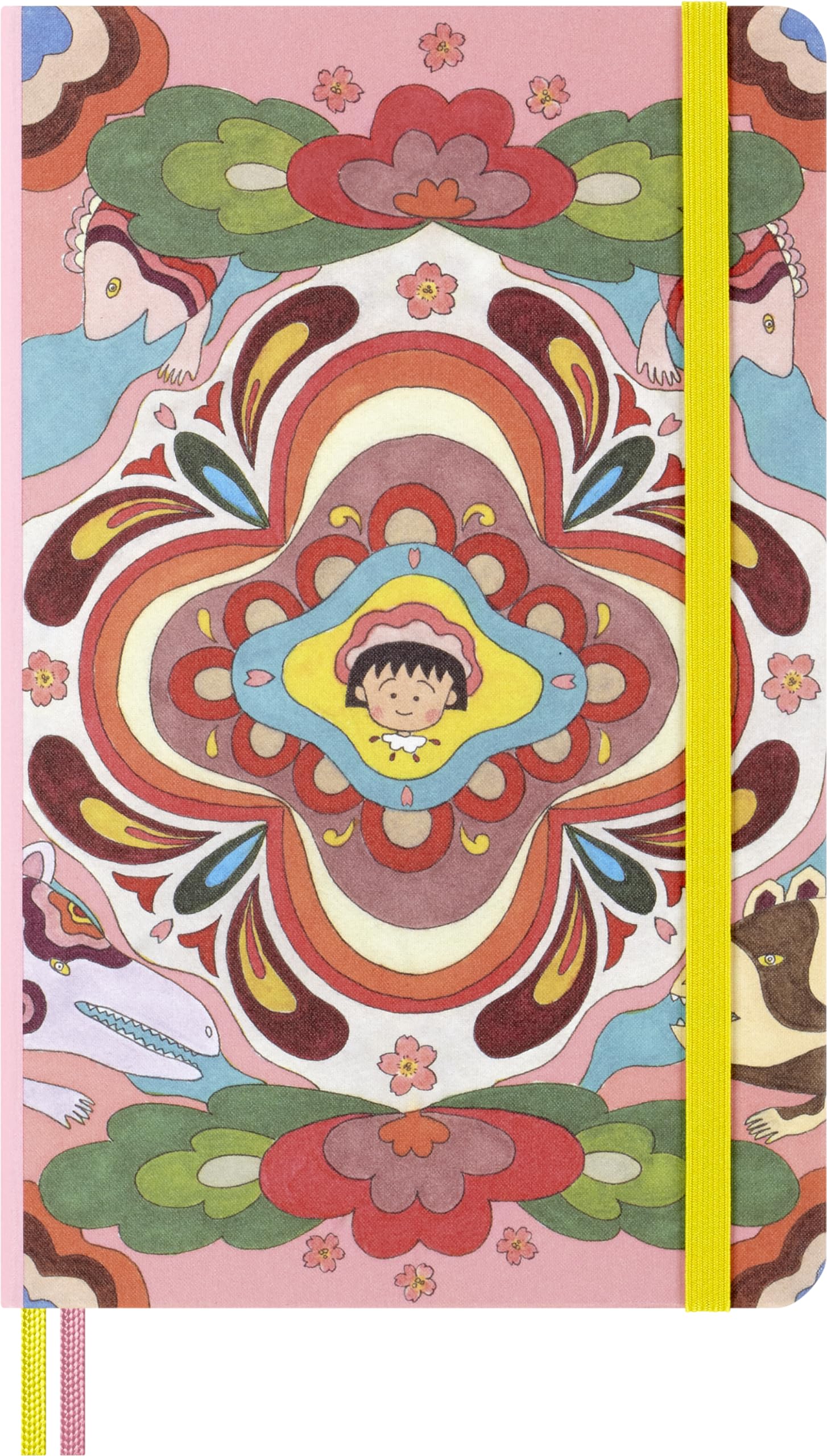 Moleskine Zestaw upominkowy Sakura firmy Momoko Sakura, 2 zeszyty z limitowanej edycji, w linie i jednolitym układzie, twarda okładka i woreczek w pudełku wielokrotnego użytku, kolekcja azjatycka