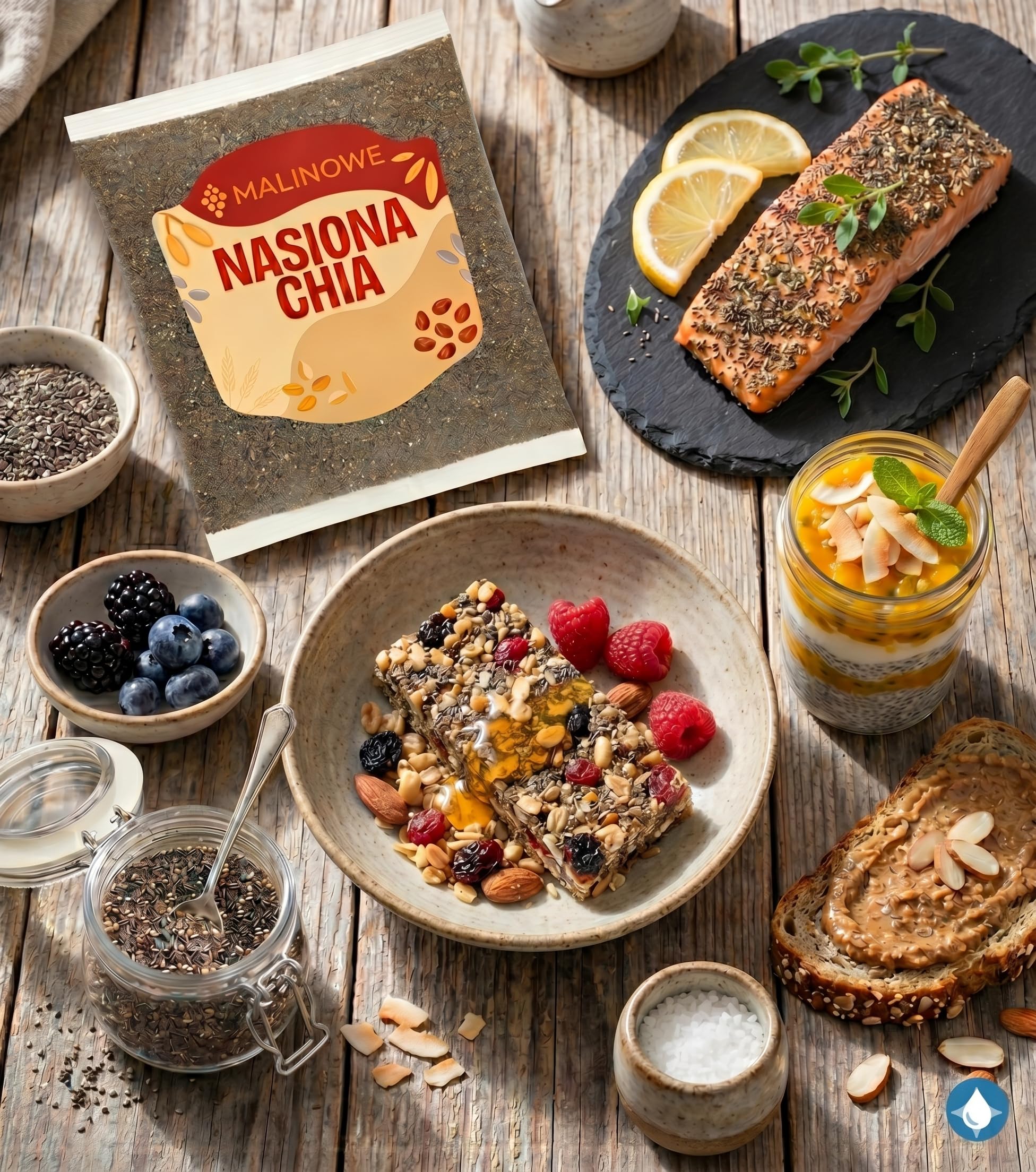 Malinowe NASIONA CHIA 3x1kg Zestaw Szałwia Hiszpańska Wysoka Jakość