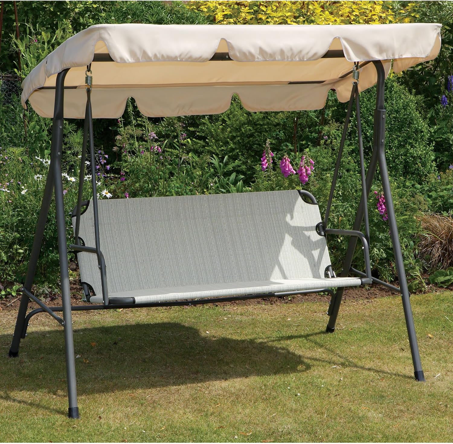Kendall 3 Seater Swing Hammock Garden Seat Amazon.co.uk Garden