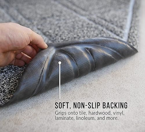 Miniatura 4 de BrigHaus - Felpudo grande para interiorexterior, 24 x 35, alfombrilla de puerta de entrada de servicio pesado antideslizante, patio exterior, vía de