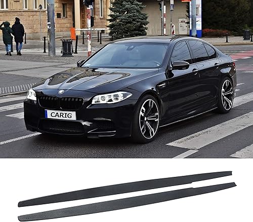Miniatura 1 de NINTE Faldas laterales para BMW Serie 5 F10 F11 2011-2016  Paneles basculantes de extensión de fibra de carbono de plástico ABS estilo M Performance