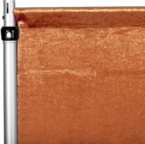 Miniatura 9 de Paquete de 1 panel de cortina de terciopelo de 12 pies de alto x 52 pulgadas de ancho, color burdeos para ferias, salas de exposiciones, fiestas de